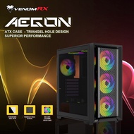 VenomRX AEGON ARGB Fan Casing - Tempered Glass ATX Gaming Case