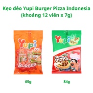 Yupi Burger Pizza Indonesian marshmallows 84g pack (about 12 tablets x 7g)