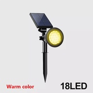 Vimite 7LED ไฟสนามหญ้าพลังงานแสงอาทิตย์ สปอตไลท์โซล่า  กลางแจ้งกันน้ำ ไฟอัตโนมัติ Color-Changing ไฟแ