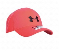 Under Armour 帽子 桃紅 女款 運動帽 網球帽 刺繡 logo 六分割帽 可調整式