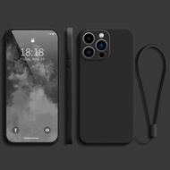 For iPhone 16 Pro Max iPhone 17 Pro Max iPhone 16 Plus 16E 17 Air Phone Case Silicone Solid Color Fo