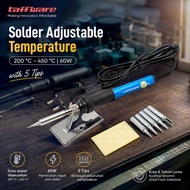 Taffware Solder Iron Adjustable Temperature 60W with 5 Tips - CS31