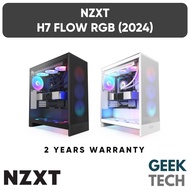 NZXT H7 Flow RGB (2024) Mid-Tower ATX Airflow Case PC Casing with RGB Fans, Dedicated GPU Cooling