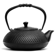 及富 南部鐵器 鐵瓶 鐵壺兩用茶壺 Arare0.5L 黑色 日本製
