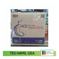 Tespek Kehamilan GEA / Test pack hamil / Tespek Gea / HCG Urine Pregnancy perbox isi 50 pcs