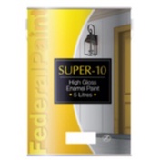 1L SUPER-10  FEDERAL Gloss Paint Cat Kayu Pintu Cat Besi Wood Paint Metal Paint Economy Paint Decora