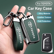 DTH Toyota Flip Car Key Fob Cover Case Shell Keychain For Fortuner Hilux Revo Vigo Innova Kijang Ayg