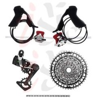 艾祁單車SRAM RED XPLR AXS  E1 1x13速無線電子變速套件組 煞變把/碟煞卡鉗/飛輪/後變速器/鏈條