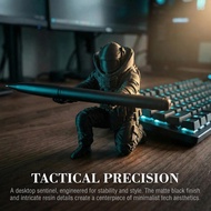 3D Printed Tactical Soldier Pen Stand | S.W.A.T. Figure Desk Organizer | Military Gift for Men