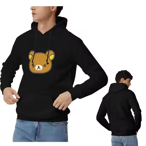 Rilakkuma Sakura Hoodies Men Women Casual Pullover Sweatshirts Harajuku Long Sleeve Clothing Autumn 