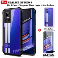 LAYAR Realme GT Neo 3 Hard Case Shockproof 3-in-1 Case Package FREE Anti-Scratch Screen and Carbon S