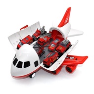 Large Size Children's Airplane Toy Model Airplane Model Can Store Inertial Fire Truck Engineering Ve