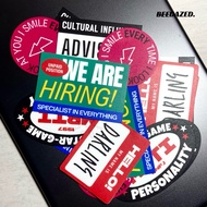 HELLO GENZ HIRING MBTI WATERPROOF BEEDAZED STICKER