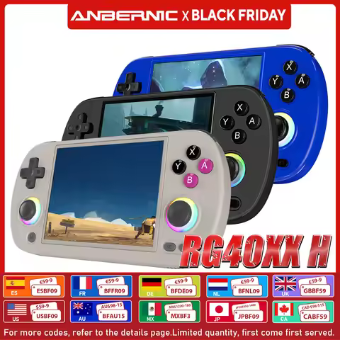 ANBERNIC RG40XX H 64 Bit Linux Retro Handheld Game Console 4.0'' IPS Screen Supports 5G WiFi Bluetoo