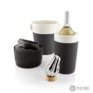 可開發票 Magisso 紅點設計獎 保冷陶瓷 黑色酒壺 冰桶 酒壺
