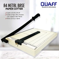 Quaff Paper Cutter Wood & Metal Base With Adjuster A4 Size
