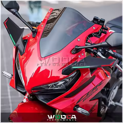Motorcycle Universal Aero Winglets Front Fairing Racing Spoiler For CBR650R ZX10RR Aerodynamic Wing 
