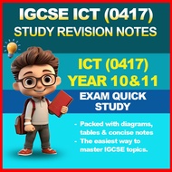 IGCSE ICT Notes (0417) | Year 10 & 11 | Quick Study | Email Delivery