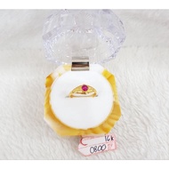 MERAH CP2378F316F red gemstone ring, women's fashion gold collection, weight 0.800, 70% content 16k 