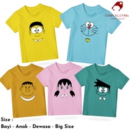 Doraemon T-shirt Doraemon cartoon T-shirt/ Doraemon family T-shirt/ Doraemon cartoon children's T-sh
