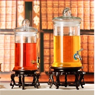 2 liter glass bottle with tap