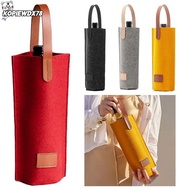 KOPIEWDX78JQ Wine Bag, Solid Color Felt Felt Bag, Insulated Single Double Handbag