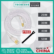 (Ready Stock) CAT 7 Pure Copper Gold Plated 10 Gigabit Ethernet Network Cable /  LAN Cable - 20M/30M
