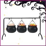 Halloween Cauldron Witches Cauldron Serving Bowls Iron Pot Bucket Decoration for Home Dining Table T