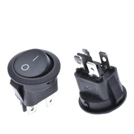 10pcs 23mm Vòng đen 4 pin/3 pin 10A 125V/6A 250V AC 2 vị trí dpdt ON-OFF công tắc mở tắt snap-in kcd