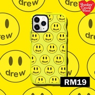 PRE ORDER Drew smile (neon yellow case) DESIGN BUMPER CASE phone 6 6PLUS 7 8 7PLUS 8PLUS X XR XSMAX