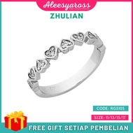 [RG5105] Cincin LOVE KECIL ZHULIAN Rhodium Plated Ring Jewellery Cincin Zhulian Saduran Rhodium Zhul