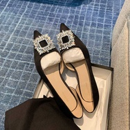 Newland Square Rhinestone Buckle Shoes Size 33-44