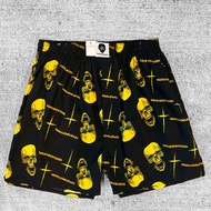 TARGET SPORTS < Plain Weave Style > Men/Boxer Pants/Boxer Pants/100% Cotton (Skull Printed Boxer Pan