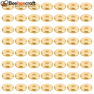 1set Brass Spacer Beads Flat Round golden 5x1mm Hole: 1.4mm 150pcs