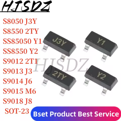 Smd Sot23 Transistor, 50Pcs, S8050, S8550, Ss8550, S9012, S9013, S9014, S9015, S9018, J3Y Sty Y1, Y2