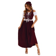 Female Oktoberfest Brewery Maid Costume - Traditional Dress with Headscarf