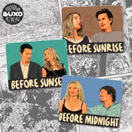 Buxo - BEFORE TRILOGY vinyl sticker premium waterproof - before sunrise before sunset before midnigh