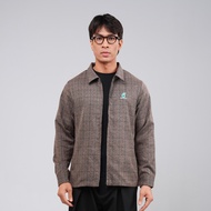 PETRONAS Men’s Plaid Zip-Up Jacket - Black/Brown
