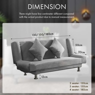 DRIS Living Room 2 in 1 Foldable Sofa Bed ( 3 seater )