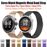 Magnetic Metal strap For Coros Apex 2/Pace 2/Apex 42mm 46mm for Coros Apex Pro / 2 Pro Stainless Steel strap