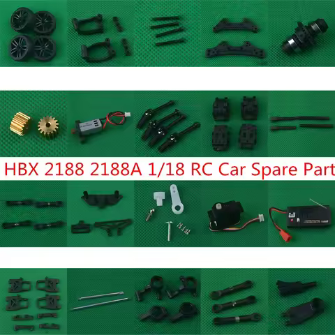 HBX 2188 2188A 1/18 RC Mini drift car spare parts motor servo drive shaft swing arm bumper shock abs