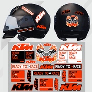 For KTM 300 EXC 125 EXC Duke 125 390 250 200 1290 Adventure  Decor Motorcycle Scooter Body Caliper Fuel Tank Helmet Front Windshield Fender Reflective Sticker Motor Bike Decal Accessories
