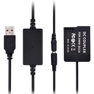 [LIS1] Andoer DMW-DCC8 USB Power Kit DC Coupler Dummy Battery Replace of DMW-BLC12 with Converter Ca