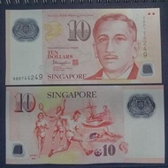 Dollar Singapura 10 Dollar asli original