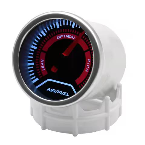 Smoked Lens 2" 52mm Gauge Air Fuel Ratio With Narrowband O2 Oxygen Sensor 0258006028 LED Meter Racin