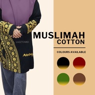 Baju / Shirt / Blouse Muslimah Labuh / 100% Cotton / Design Melaka Baju lengan panjang labuh sampai 