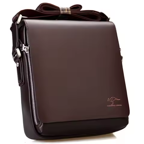 New Arrived Luxury Brand Men's Messenger Bag Vintage PU Leather Shoulder Bag Handsome Crossbody Hand