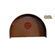 F370 Arensi Marley PVC Gutter Brown End Cap (1pc)
