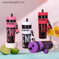 F1MY 1PC Plastic Large Capacity Water Bottle With Straw Leak-proof Water Bottle For Travel & Sports 
