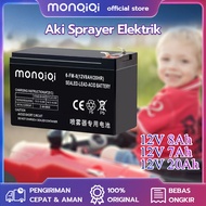 Monqiqi powerbank  semprot elektrik / aki sprayer elektrik ori 12 Volt 12 Ah 12V 8Ah 12V 20AH Baterai Aki Battery Batre Kering Alat Semprot Sprayer Elektrik / aki tangki semprot cas / aki sprayer elektrik / AKI-12V7AH HITAM AKI KERING